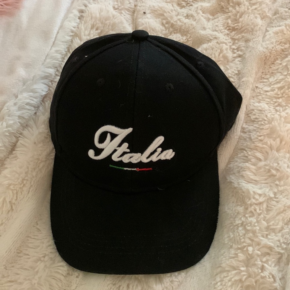 Black Italia Baseball Cap